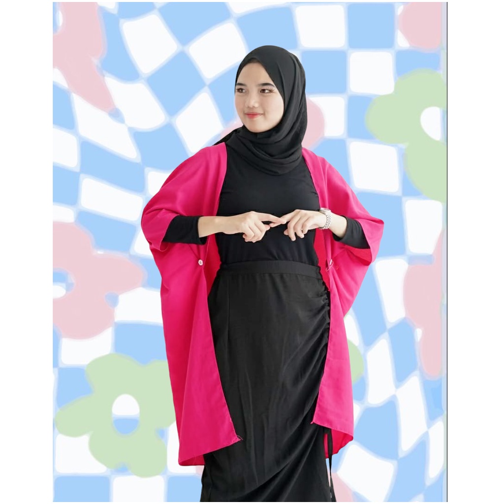 BEFAST - ZFS OOTD Cardigan NAMI / FENTE SCARF OUTER PLAIN / Outer Kekinian Wanita / Terbaru 2022 / Outer Trendy / Cardigan Polos Casual / Outfit Selebgram Terlaris / Fashion Wanita Modis