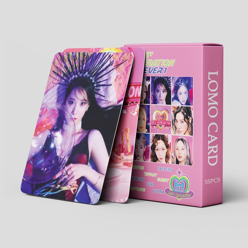 55pcs / Kotak Kartu Foto LOMO Girls' Generation 2022 FOREVER 1 Album