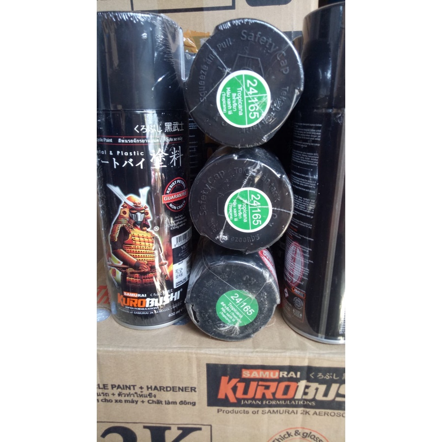 cat semprot samurai kurobushi pilok pilox samurai tropicana 165 400ml hijau glossy hijau tua mengkilap