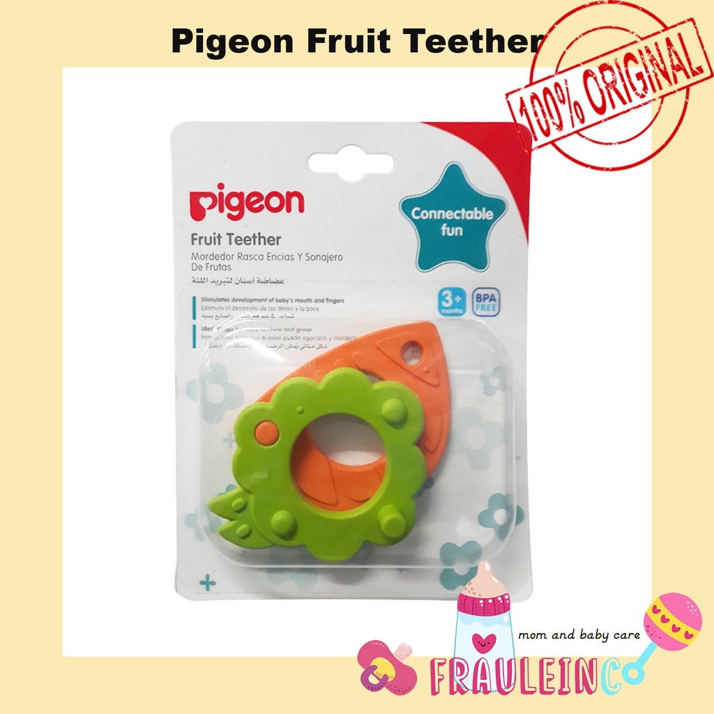 *FRAULEINCO* PIGEON Teether Fruit | Gigitan Bayi / Teether step 1 step 2