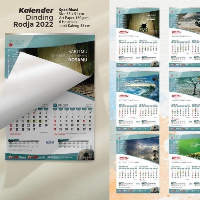 Jual Kalender Rodja 2022 Masehi Kalender 2022 Indonesiashopee Indonesia 3721