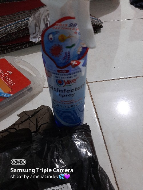 Disinfectant Desinfektan Desinfectant Yuri Spray Semprot 500ml (gojeg/grab/instnt Kurir Only)