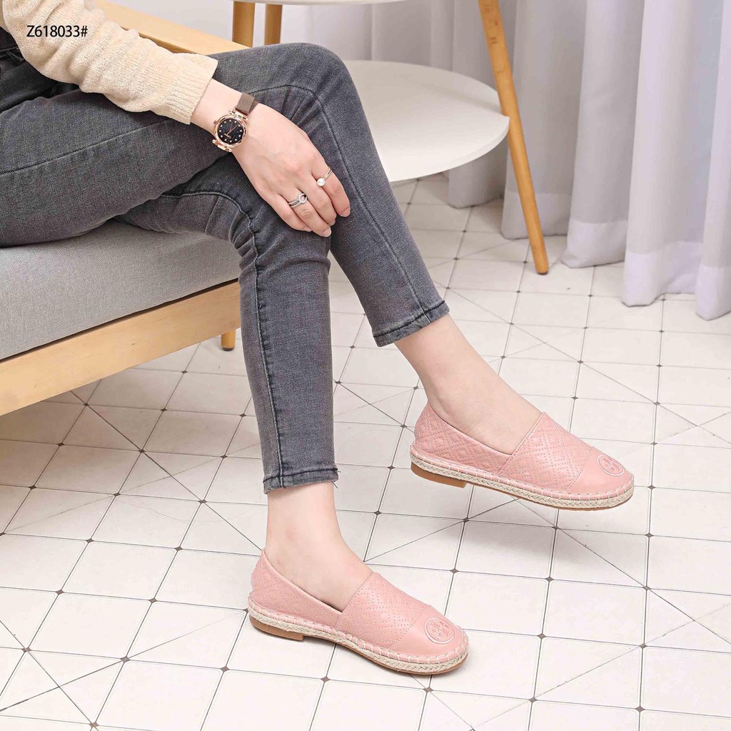 TB Quilted Flat Espadrille  Z618033