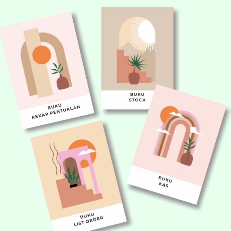 

PAKET BUKU ONLINE SHOP. BUKU PEMBUKUAN, BUKU STOK, BUKU LIST ORDER, BUKU REKAP PENJUALAN.