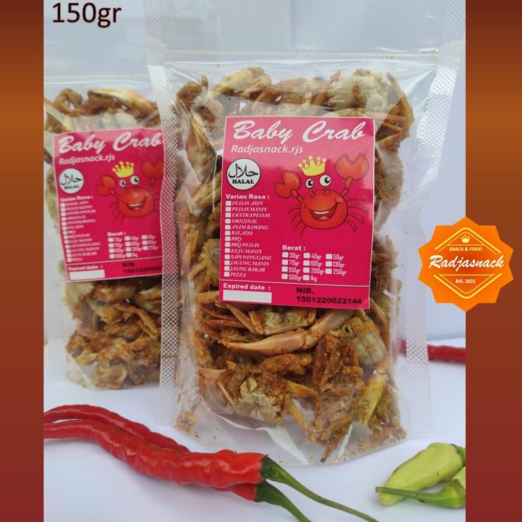 

⚡️Terlaris Today⚡️ CEMILAN HOMEMADE MURAH KEKINIAN BABY CRAB CRISPY ENAK SEHAT 150 GR ORIGINAL 