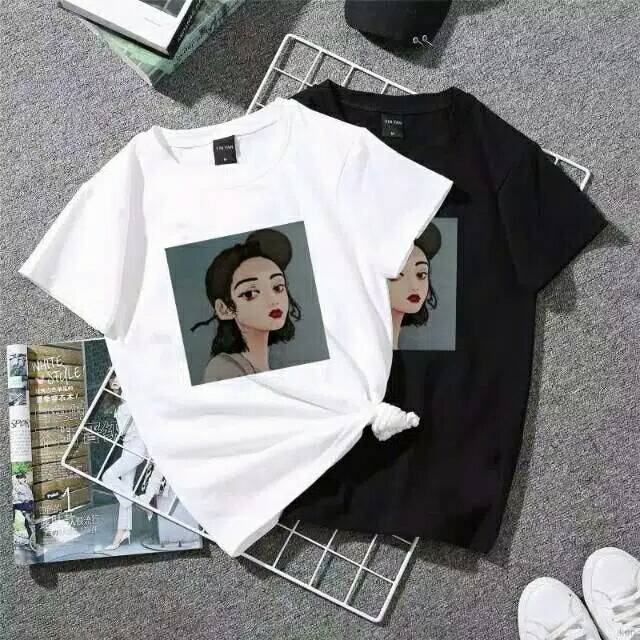 WOMEN GIRL PRINT CASUAL | BAJU KOREA MURAH