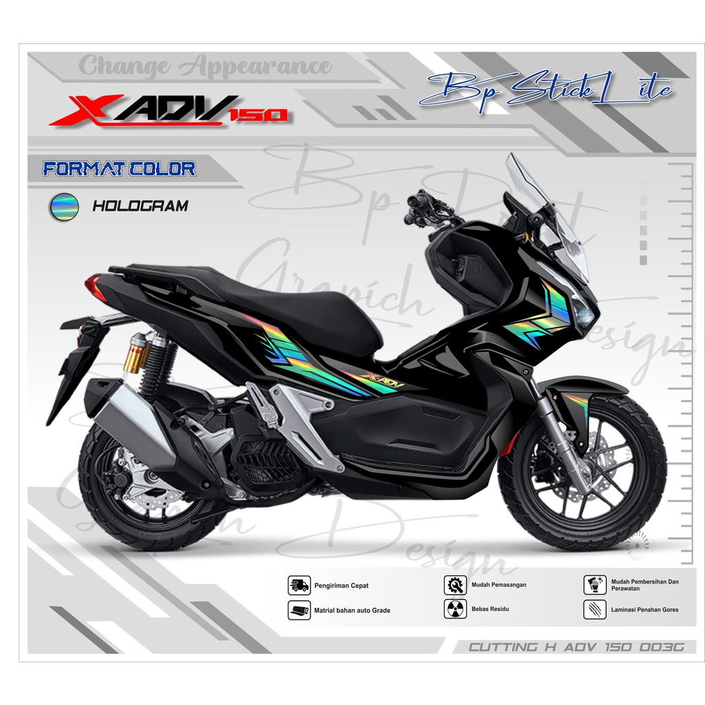 ADV 150 - CUTTING STICKER ADV 150 - STICKER CUTTING ADV 150 LIST VARIASI BODY MOTOR HONDA ADV 150 SP