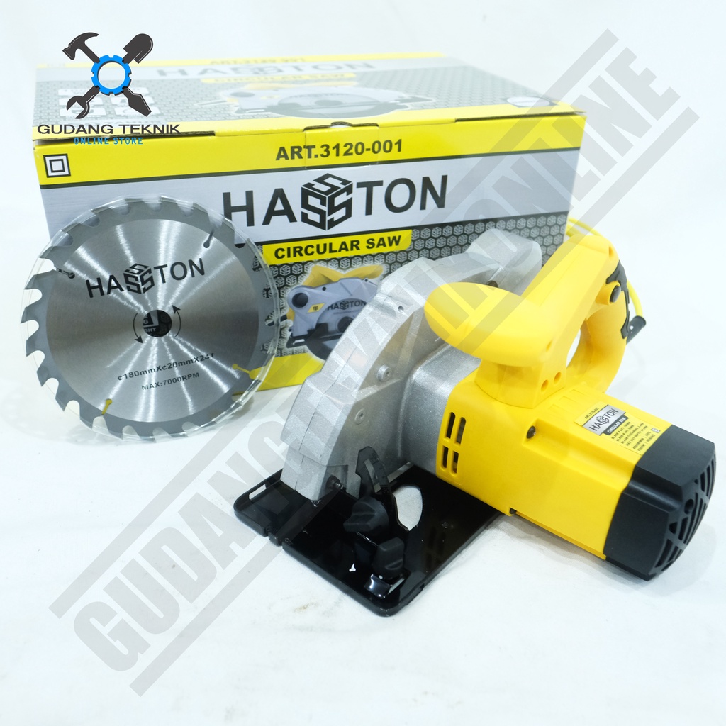 Mesin Circular Saw 7&quot; HASSTON PROHEX 3120-001 / Gergaji Circle Potong 7 Inch 3120 001 HASTON