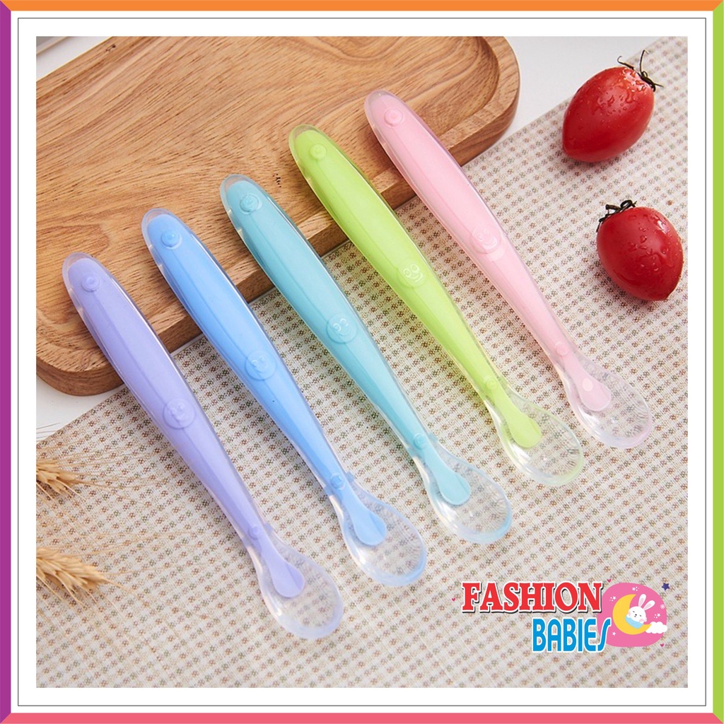 SENDOK SILICON TEETHER ALAT MAKAN BAYI | SENDOK SILICON FOOD GRADE ❤ Fashionbabies ❤