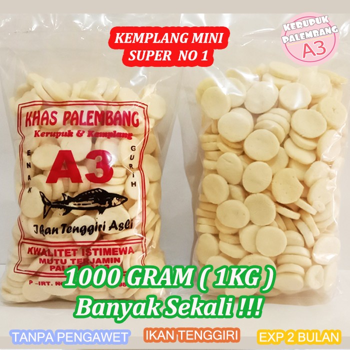 

NEW Kemplang Ikan tenggiri super bentuk mini 1 kg