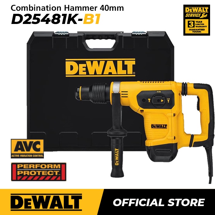 Dewalt Demolition Hammer / Bor Bobok Beton 1050Watt 40mm D25481K