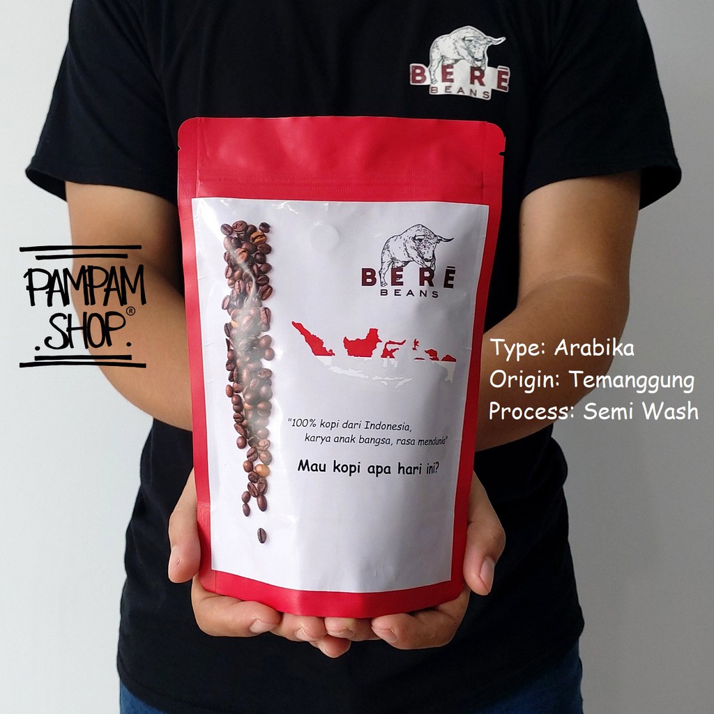 Kopi Arabika Temanggung Jawa Tengah Indonesia 250 GRAM Biji Bubuk Coffee Beans Bean Arabica Giling