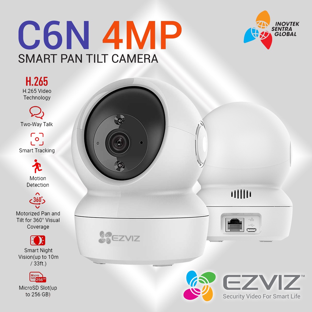 EZVIZ C6N 4MP Dome Smart Wireless IP Camera CCTV GARANSI RESMI