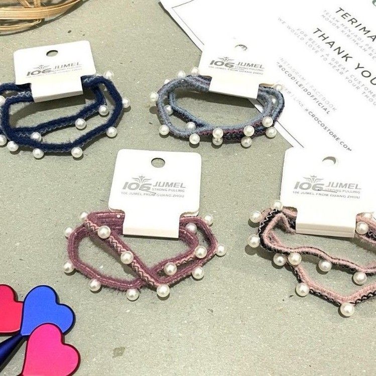 4PCS! IKAT RAMBUT ELASTIS RUBER - IKAT RAMBUT TIE RUBBER