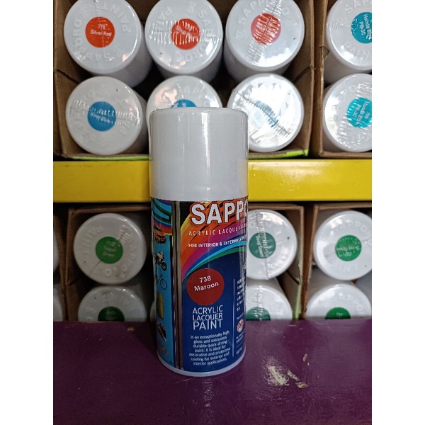 738-Maroon Sapporo Spray Paint/Cat Semprot Sapporo/Pilok