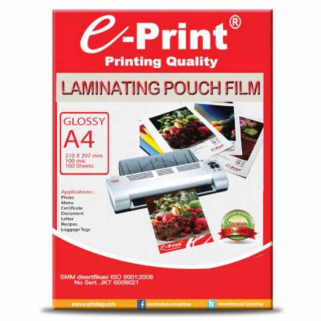 

Laminating Pouch Film / Plastik Laminating A4