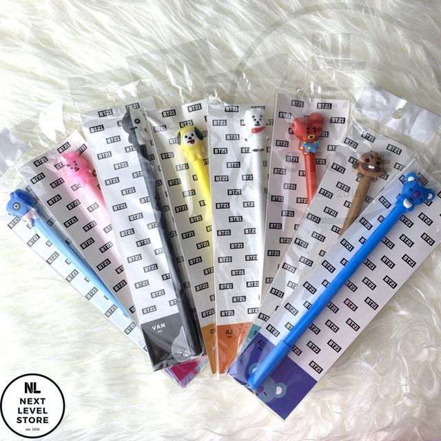 Character Pen Premium Pulpen Gel Pena Karakter BT21 BTS Army - TATA
