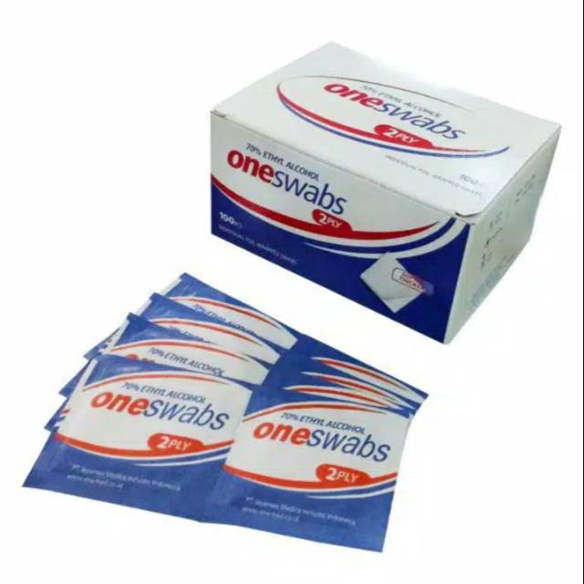 100 PCS TISSUE ALKOHOL SWAB ONE MED (ONESWABS)