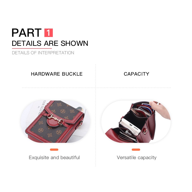 BOISEEN N1895 Tas Selempang Wanita Tas Handphone Sling Bag WATCHKITE WKOS
