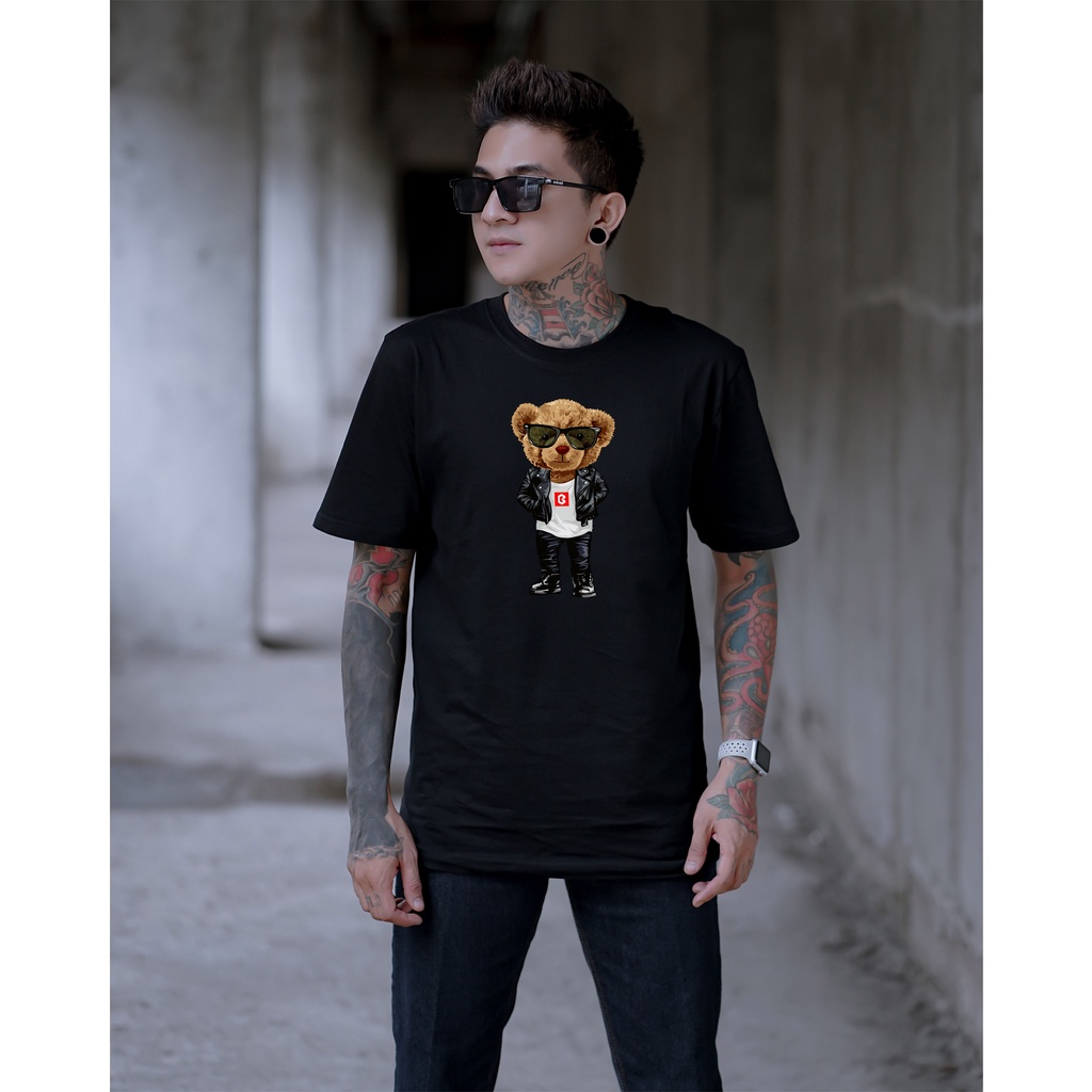 Kaos Distro BRIGO Beruang metal || BRIGO Kaos Lengan Pendek Bear Metal || Kaos Katun Combed M-XL ( Pria &amp; Wanita )