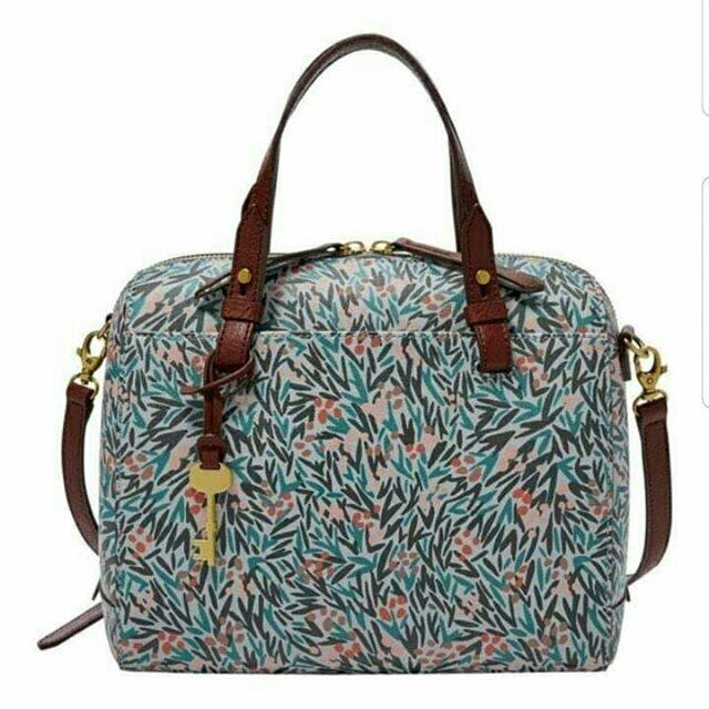 Tas Fossil rachel satchel blue floral