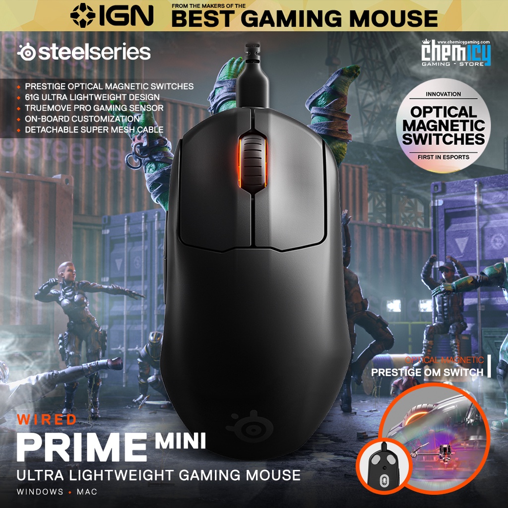 Steelseries Prime Mini Ultra-Lightweight Gaming Mouse