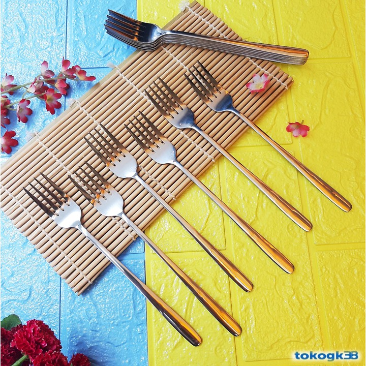 Garpu Makan Korea Stainless GLANZ 1 Lusin-3
