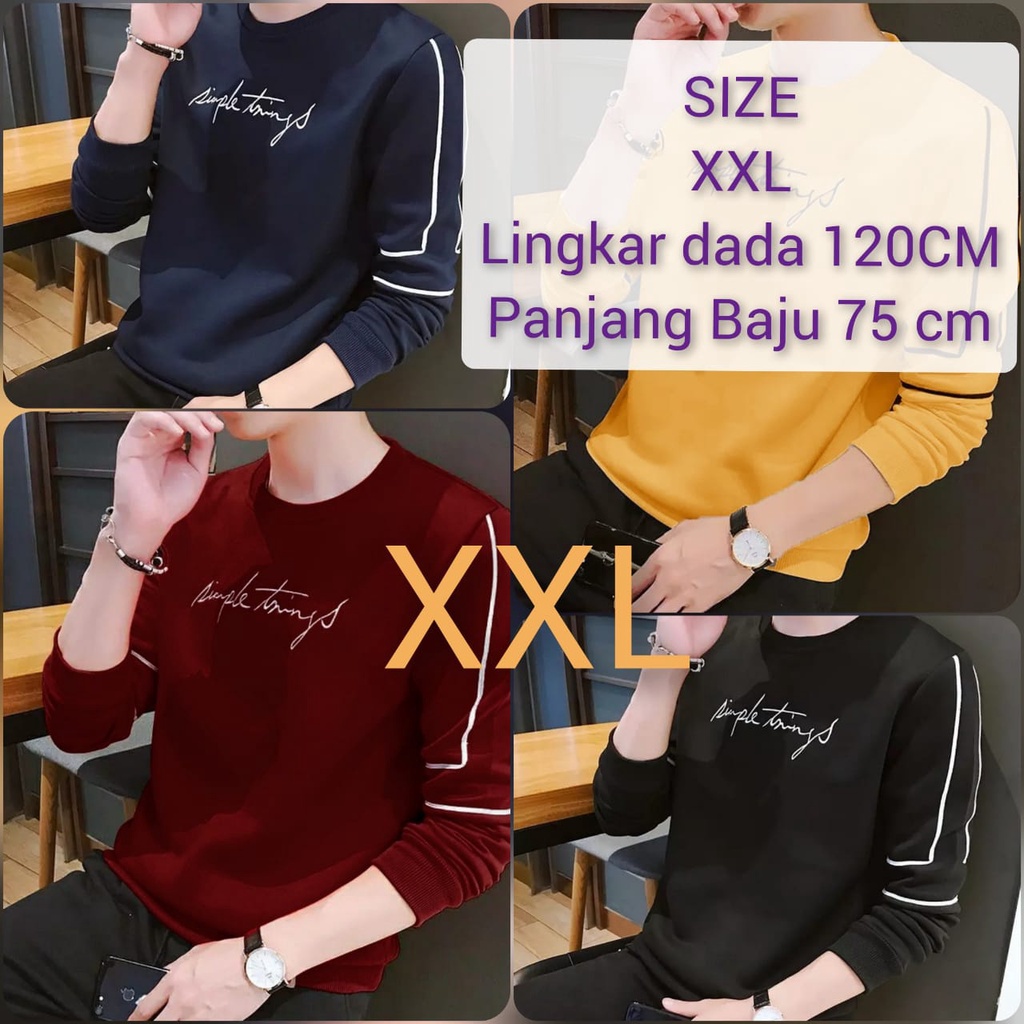 POLILE781 / BAJU SIMPLE THING / baju panjang / cowok / tterlaris / trbaru