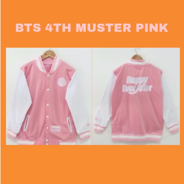 Bts 4th Muster Pink Jacket Shopee Indonesia