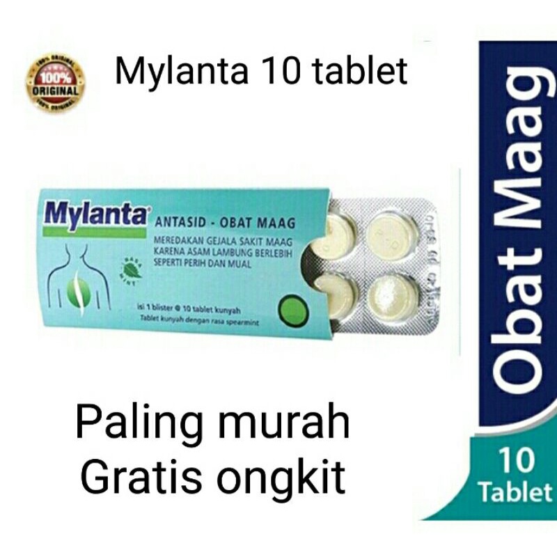 Mylanta obat mag 10 tablet