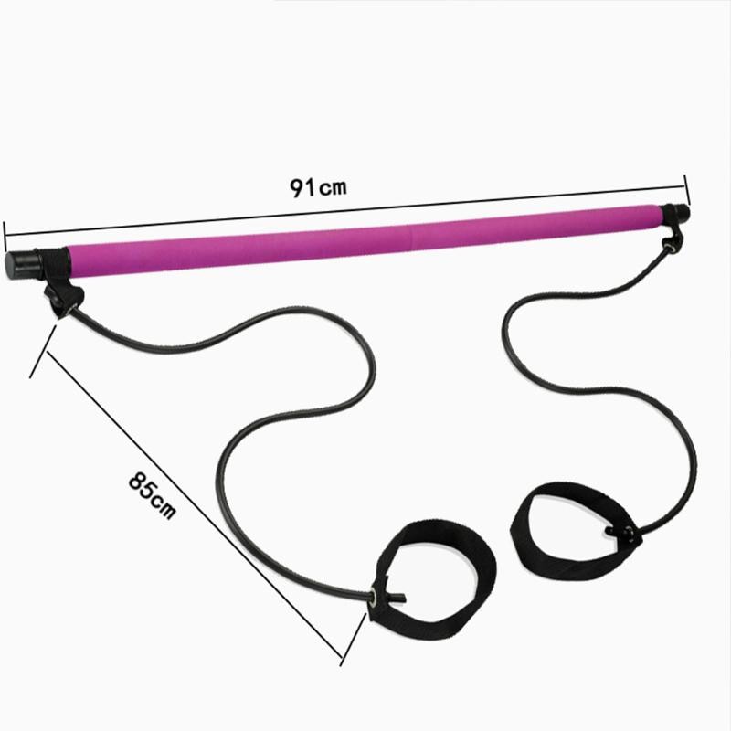 (MAINANKYU) RIDEFORCE Bar Stick Tali Stretching Pilates Tube Yoga Fitness You Can Do It - TP49 - Purple