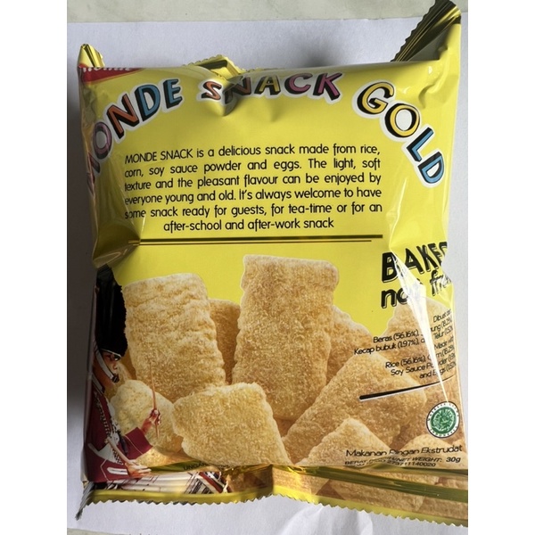 Monde snack gold