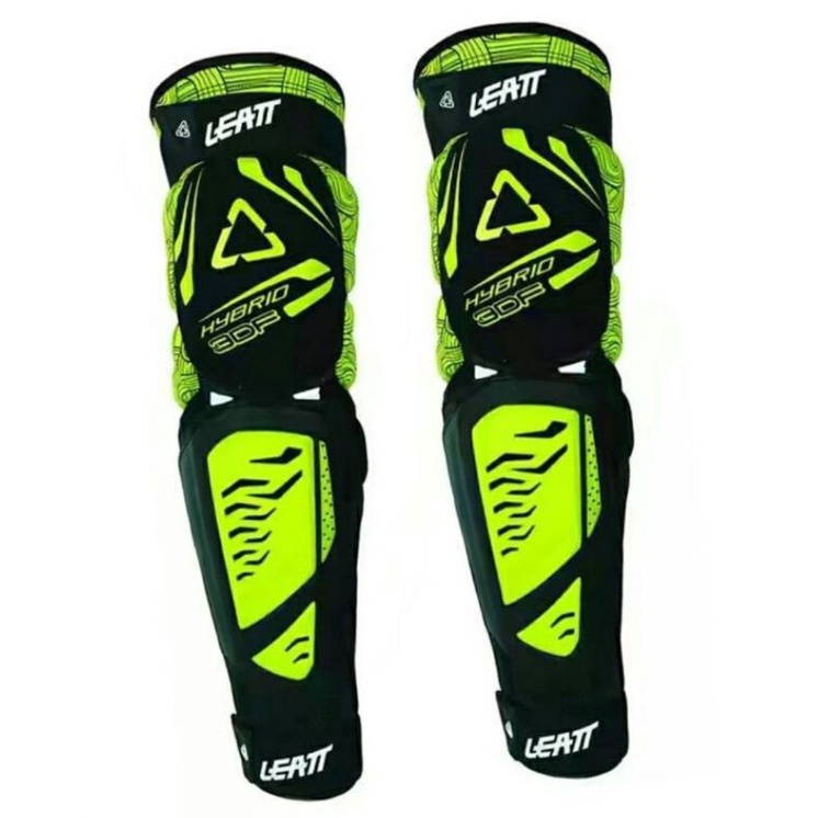 Deker Lutut LEATT panjang Knee Protector leat 3DF Hybrid Long trabas turing downhill motocross trail hybird