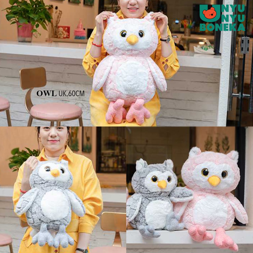 Boneka Owl Burung hantu 45cm animal import ultah kado souvenin korea kpop roumang