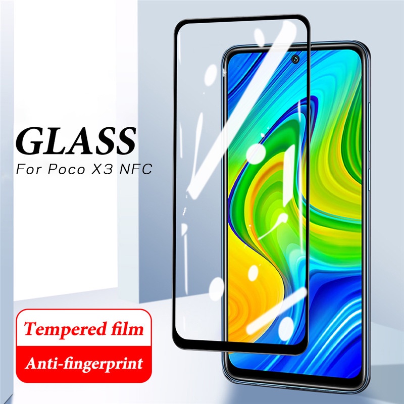 3PCS Full Cover Tempered Glass Xiaomi Redmi 10 9T 9A 9C 8 9 Redmi Note 11 10S 10 Pro Max 9s 9pro 9 8 Note7 Xiaomi Poco X3 NFC X3 Pro M3 Screen Protector Glass