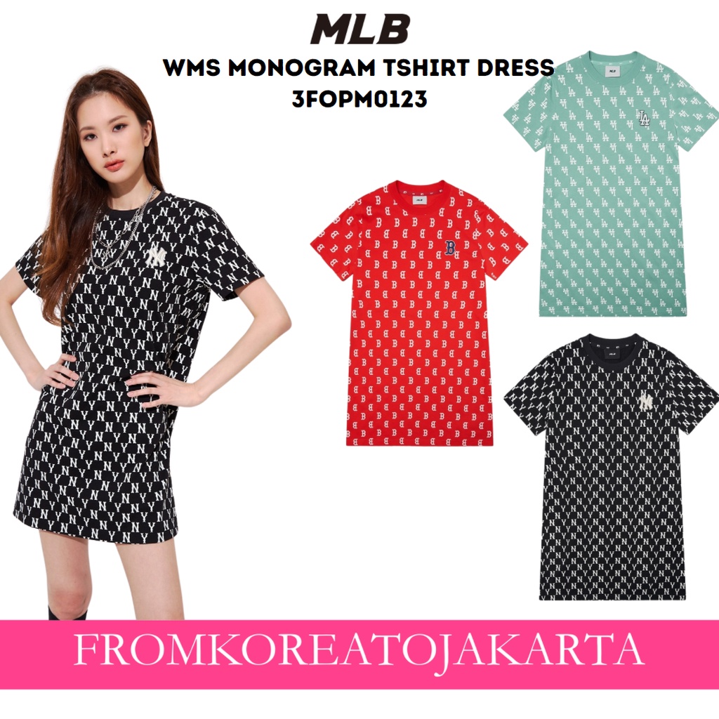 MLB WMS MONOGRAM TSHIRT DRESS 3FOPM0123