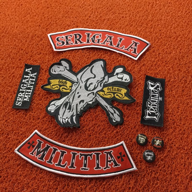 BACKPATCH BORDIR SERIGALA MILITIA BEST QUALITY SUPER MURAH
