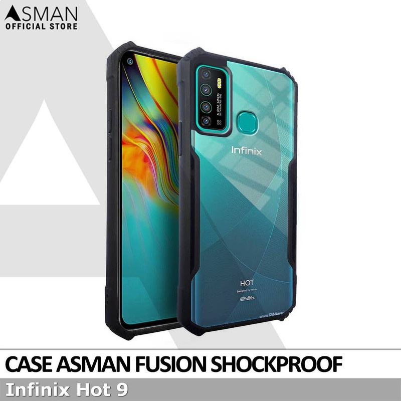 Asman Fusion Infinix Hot 9 Case Premium Amor Acrylic