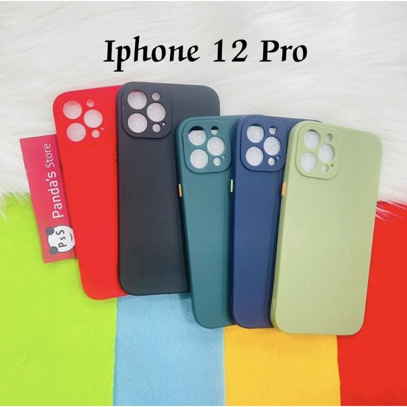 Case Iphone 12 12 Pro 12 Promax Babycase + Pelindung Kamera, Makaron Full Color (PsS)