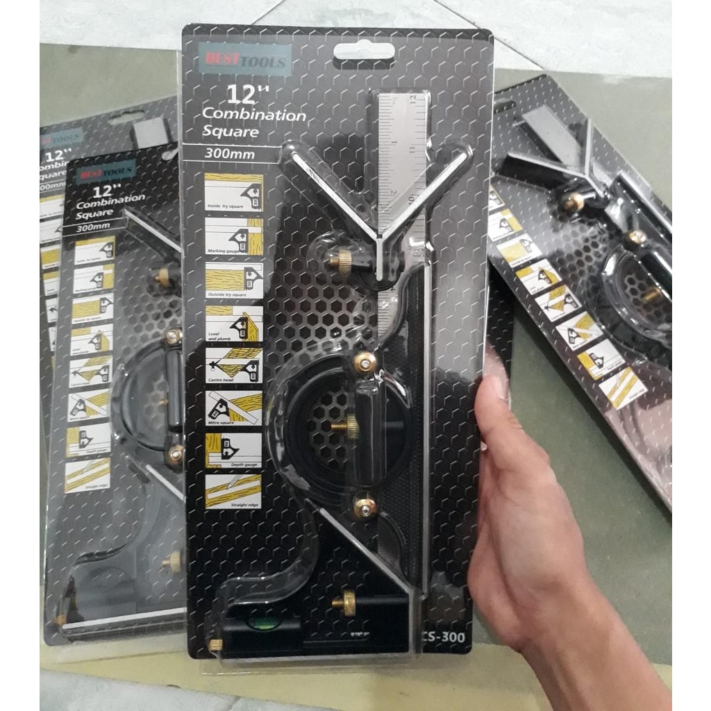 Siku Penggaris Waterpass Kombinasi - Penggaris Waterpass