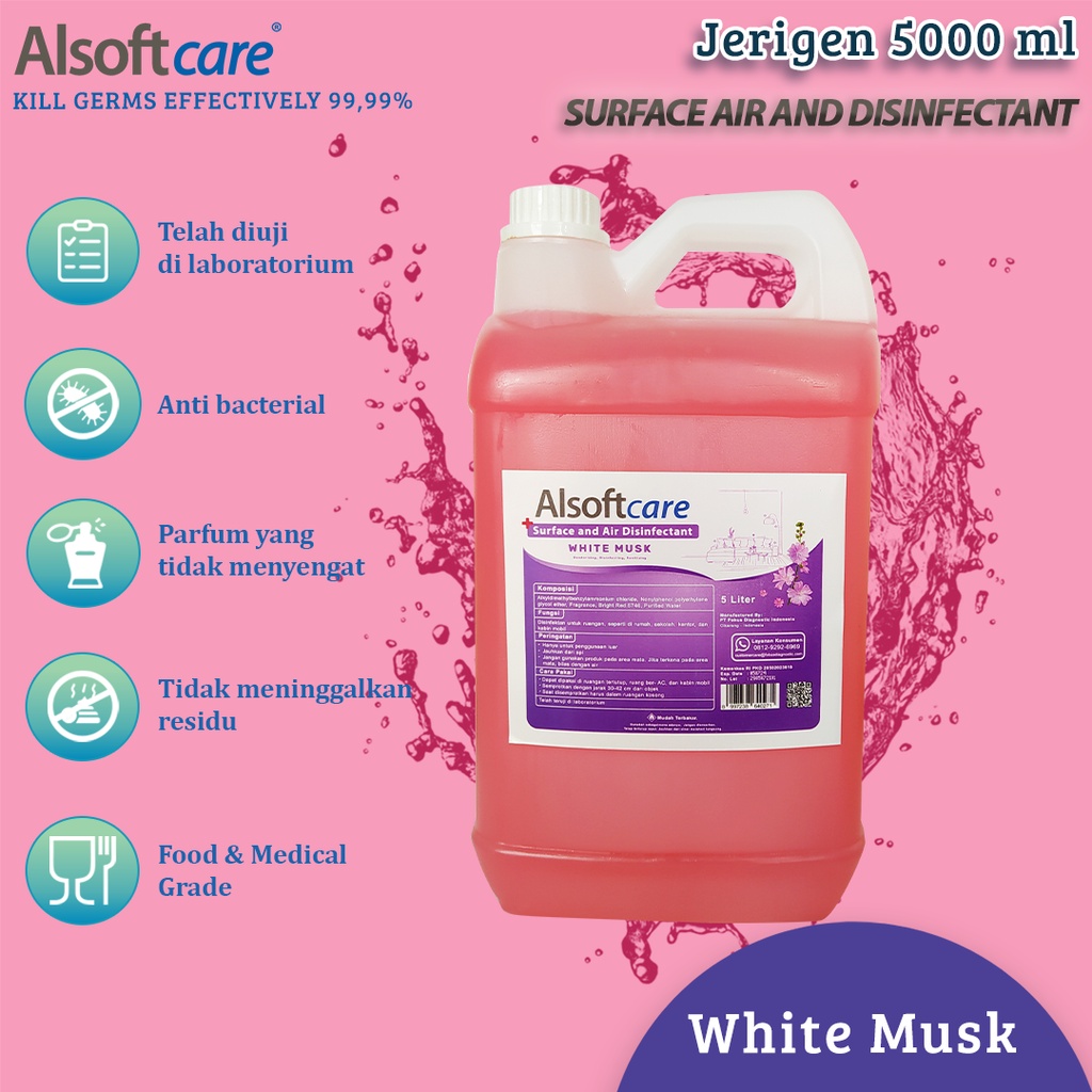 Alsoftcare Disinfektan  Pengharum Ruangan Disinfectant Refill 5 Liter