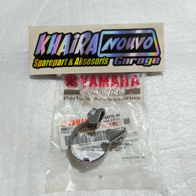 Kleman slip on nouvo crome klem knalpot slip on nouvo xeon original