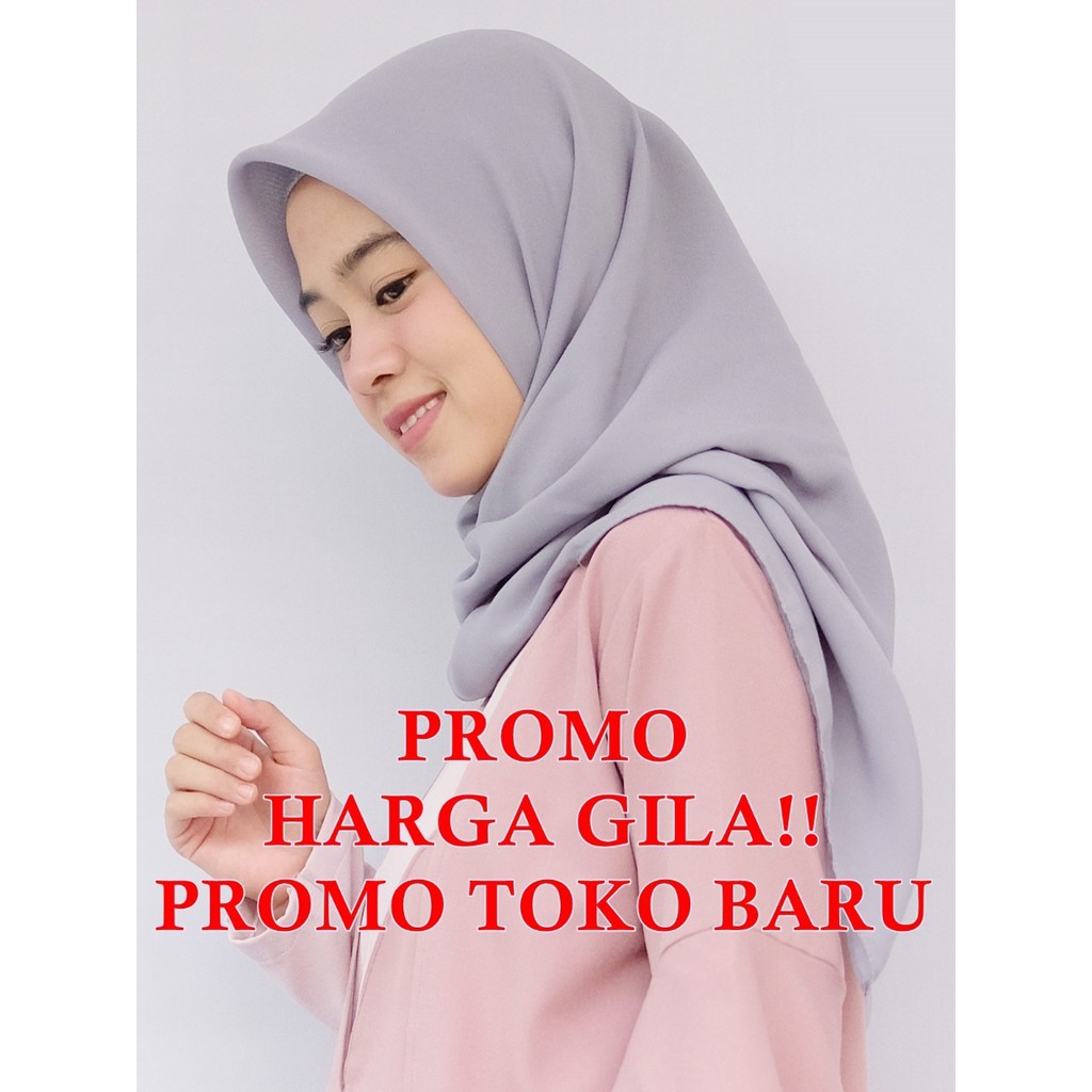 Jilbab Segi Empat Wolfis 115 x 115 / JIlbab Segi4 Polos / JIlbab Wolfis