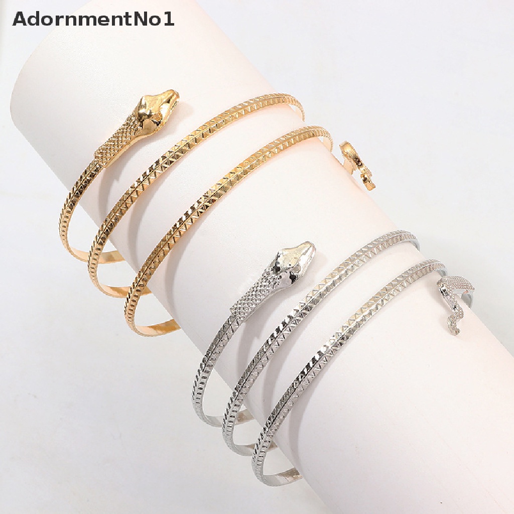 [AdornmentNo1] Punk Open Adjustable Snake Cuff Bracelet Women Gothic Wrist Bangles Jewelry Gift [new]