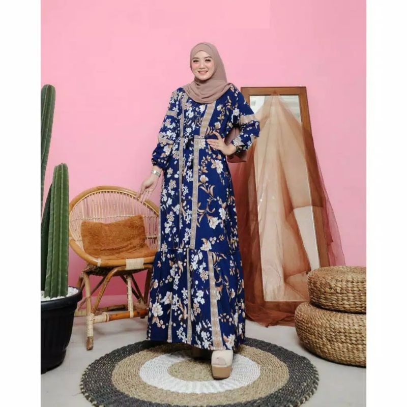 Tiara maxy baju gamis pakaian wanita dress fashion muslim