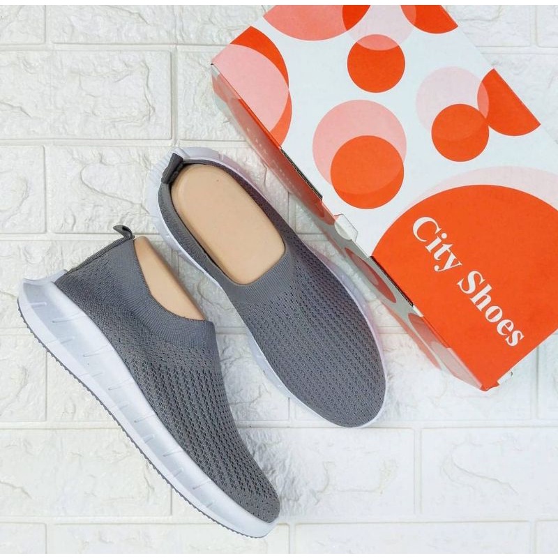 SEPATU RAJUT WANITA CITY SHOES  ORIGINAL IMPORT 36-40