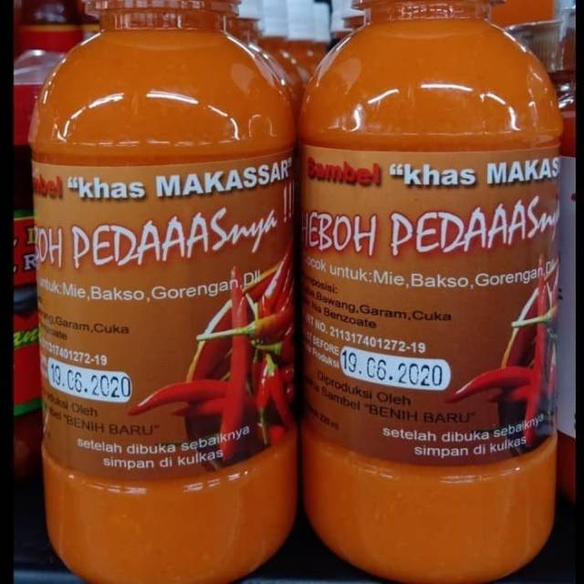 

Sambel Khas Makasar 220ml Sambal