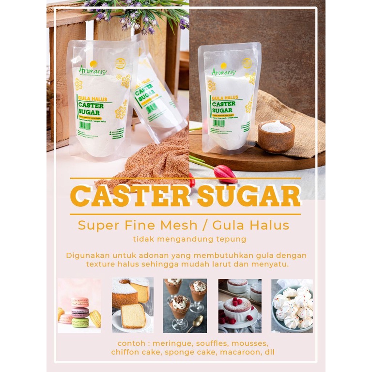 Aromanis Caster Sugar 250 GR / Gula Castor / Fine Sugar