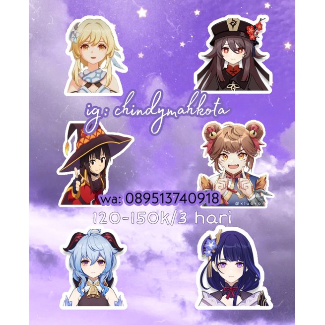 sewa costum rental cosplay anime genshin tangerang