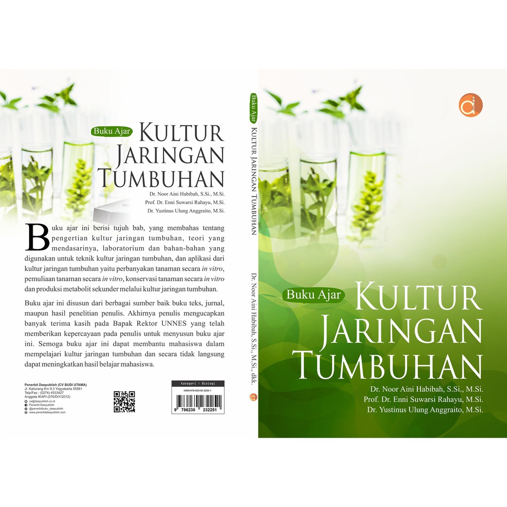 Deepublish - Buku Ajar Kultur Jaringan Tumbuhan - BW